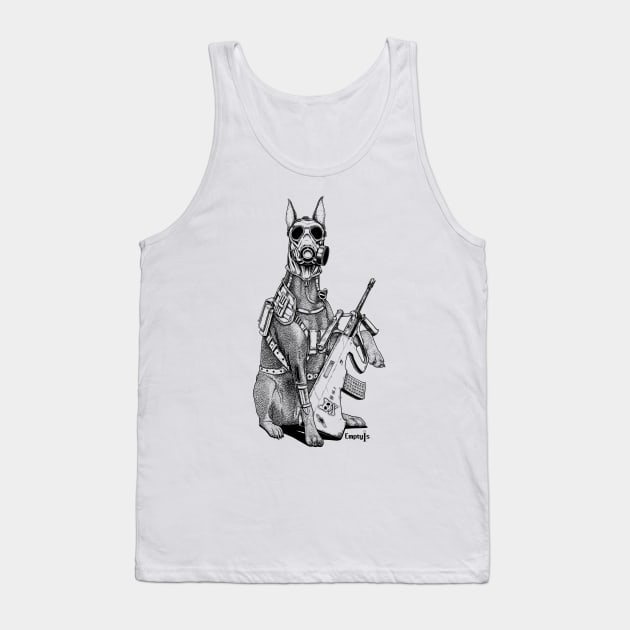 Soldier Dog Tank Top by EmptyIs